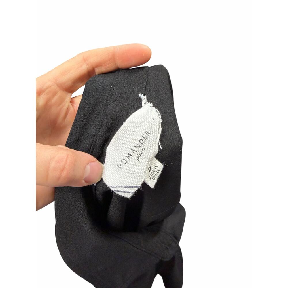 Tuckernuck Pomander Place Black Crepe Callahan Shirt Dress - Picture 8 of 8